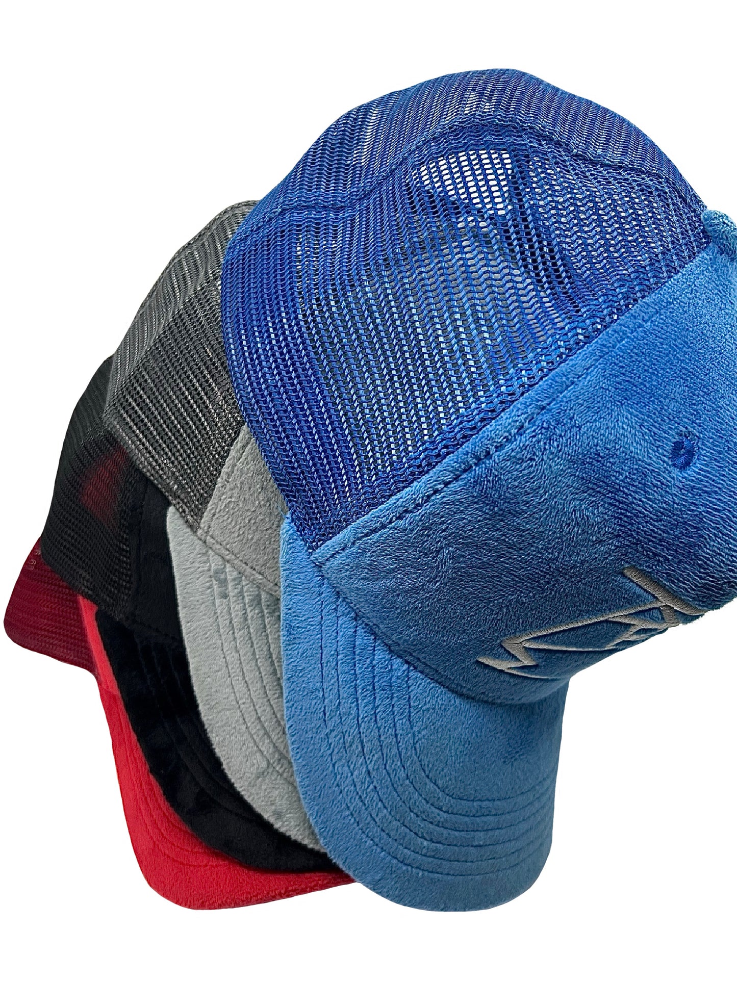 ARTKW Luxury Blue Velvet Cap with Meticulously Embroidered Logo - Fashionable and Comfortable Snapback For Men