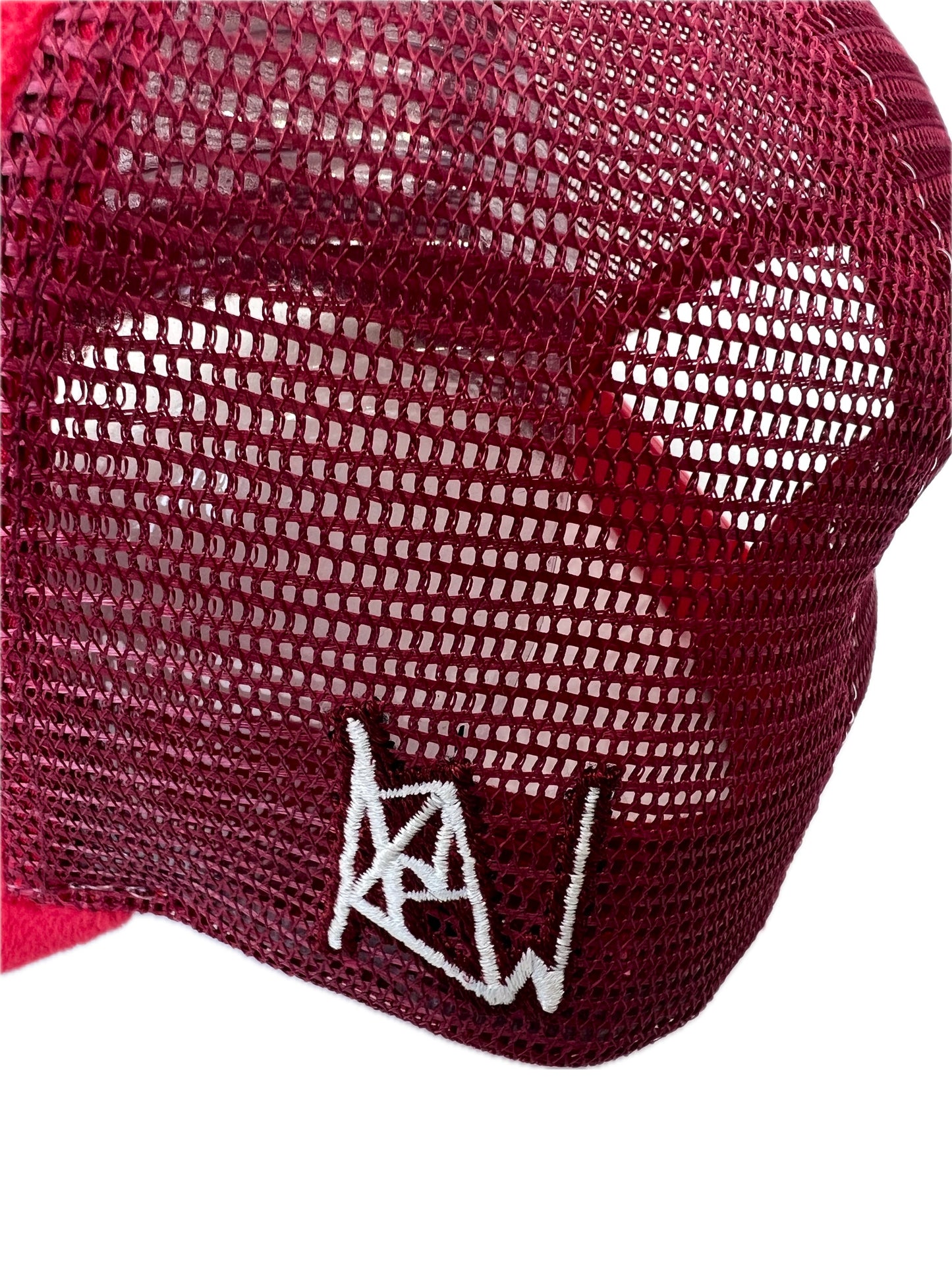 ARTKW Luxury Red Velvet Cap with Meticulously Embroidered Logo - Fashionable and Comfortable Snapback For Men